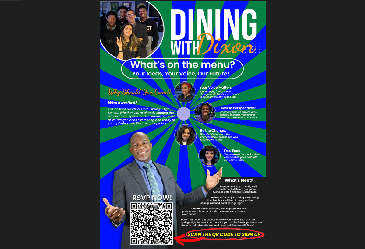Breaking Bread & Bad Habits: Dining With Dixon Introduced at CSHS