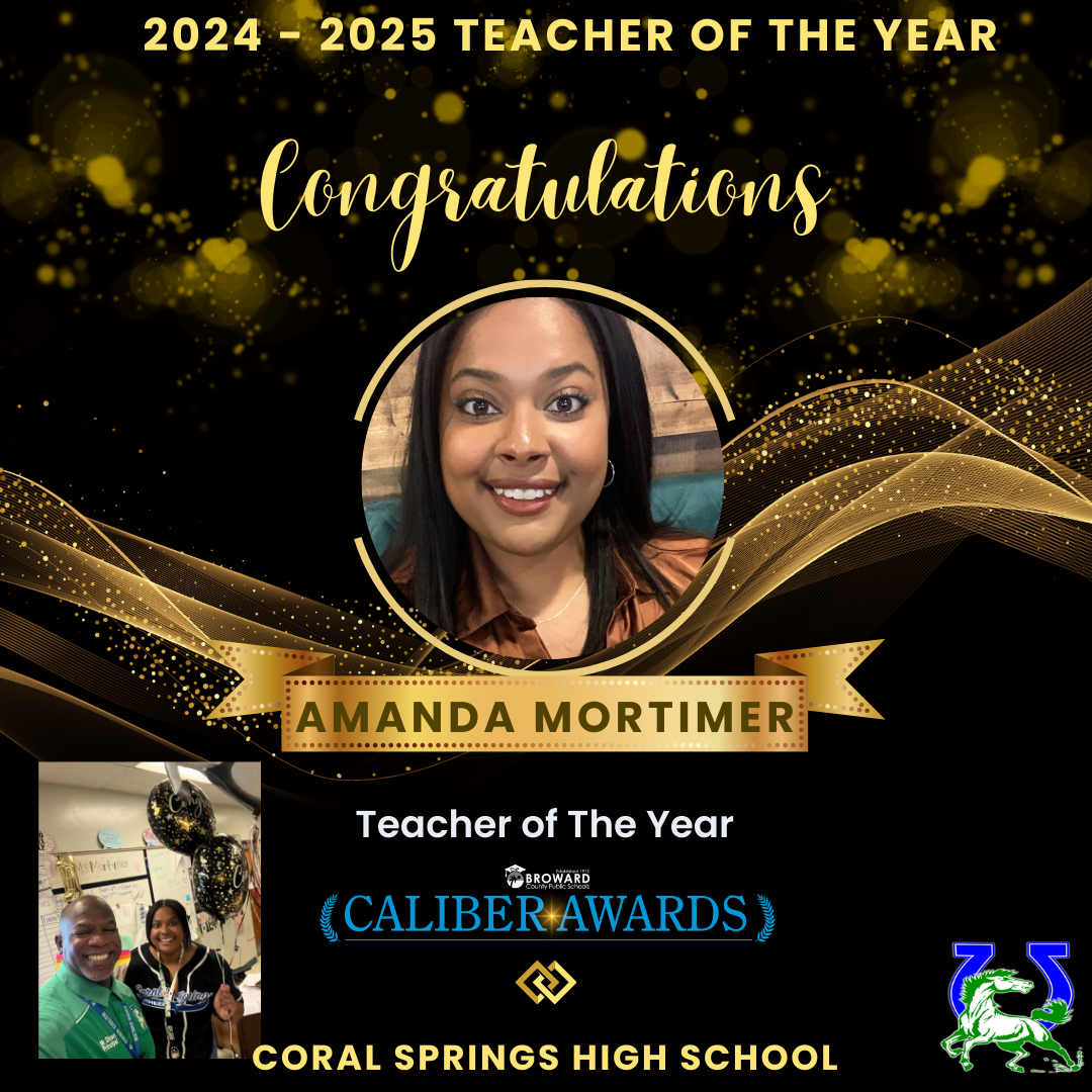 Teacher Of the Year: Ms. Mortimer!